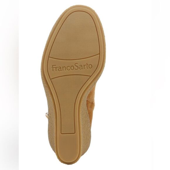 FRANCO SARTO Ulayna Water Resistant Suede Fleece Wedge Bootie,‎ Brown, 8.5, NWT - Picture 5 of 17
